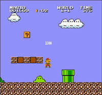 Super Mario Bros, capture d'écran